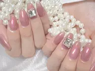 🦋ワンカラー/ラメグラ+2個大きいパーツ
