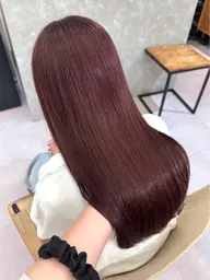 【オススメ💡】ブリーチなし透明感ワンカラー➕Aujua トリートメント🫧