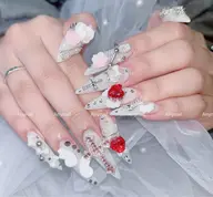 🎀学生限定ネイル割引💅🎀　[長さ出し]持ち込みデザイン＆パーツ付け放題◎¥12980→￥9980円
