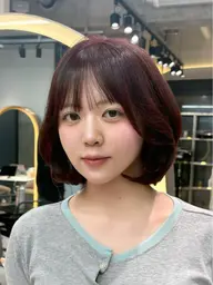 【 日曜日19:30~限定💫】似合わせボブカット+高保湿トリートメント🩵🪄3~5cm以上カットの方限定(U30)