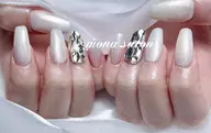 当日限定🧚‍♀️【チップ長さだし10本】ワンカラー➕2本埋め尽くし