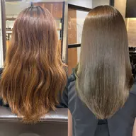 『フルコースメニュー💆🏻♀️』【高濃度マイクロバブル使用】美髪矯正+カラー+カット+中間処理TR+long2回分