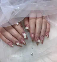 【オフ代込み】ワンカラーネイル　パーツつけ放題💖　(マグネットネイル、ラメグラデ) ¥6,000→¥4,800