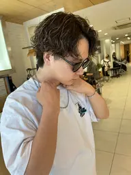 カット+波巻きスパイラルパーマ🌊🌀