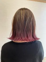 人気クーポン🔥🔥【ハイライトや裾カラー、インナーも👌】カット+デザインダブルカラー👩🦰