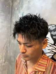 メンズカット💈&パーマ👨🦱《ツイスパ&ツイスト》+1stepクイックトリートメント