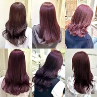 💗人気メニュー💗《艶髪ケアカラー》コテ巻き仕上げorストレート