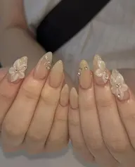 【HAND】オフ有 ワンカラー+お花