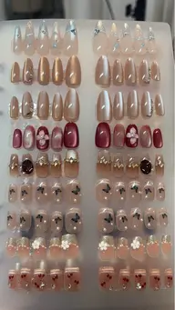 45分❣️💖50種類以上ワンホンクイックネイル💖既成ネイルチップ装着(オフありは+2000円)