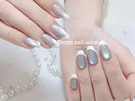 『自爪』韓国風うるうる/ちゅるマグネット+フレンチネイル 🌟ソフトジェル対応🌟
