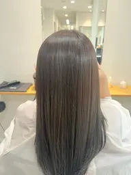 縮毛矯正+カット(毛先整えカットのみ)
