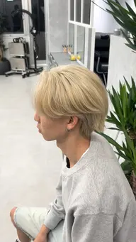 【ブリーチ1回メニュー】カット✂️＋ブリーチ1回＋カラー＋トリートメント✨メンズレディース