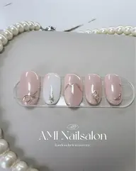 🉐ハンドネイル🉐ナチュラルマグネット🧲 ニュアンスネイル✨お好みのカラー、デザイン変更可能🌟自爪オフ、ケア込み✨