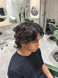 🌀メンズパーマ（波巻き）＋カット🌀