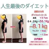 【５月６名限り】あと１名－5kg以上を本気で目指したい方へ　ダイエットカウンセリング＋美容整体体験　全体75分