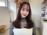 顔まわり似合わせレイヤーカット+カラー+超音波TR