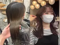 【💝💝 暖色系カラー 💝💝】カラー+1stepトリートメント   リファの頭皮ケアブラシ付き‼️