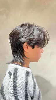 【5月限定🌸】メンズウルフセンターパート