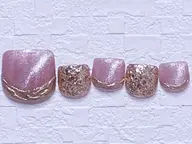 💖オフ込⭐️【FOOT】こだわり定額コース／凝ったフットネイル🪐