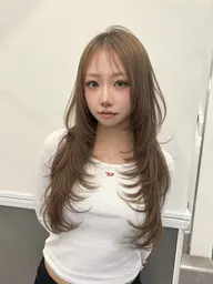 🍒ྀི限定枠🍒ྀི‘’当店オリジナル最高級人毛100%“”ロアシールエクステ地毛鎖骨下から重めロング60本🫧