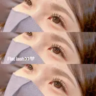 フラットラッシュ80本👀🤍
