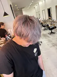 cut + ②ブリーチ + color