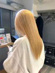 さら艶レベル★☆☆縮毛矯正/ブリーチ毛対応ストレート¥27500→19800
