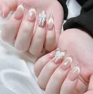 💅🌸(チップ長さ出し)マグネット🧲&ブラッシユワンカラ