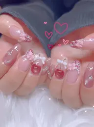 【要相談】長さ出し10本+手描含むたくさんストーンアートコース🍒✨