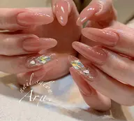 【自爪ジェル】◆アート2本コース(ケア込・オフ別途)