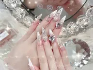 【🉐期間限定】チップ長さだし持ち込み1たっぷりアート✨パーツつけ放題❤️🎶
