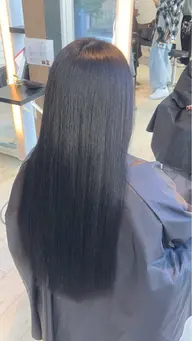 【感動の艶🌟】朝がラクになる?!シルクストレート+透明感カラー🪐+メンテナンスカット