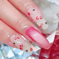 さくらんぼとマグネットネイル🍒チェリーネイル【リピーター様5700円】