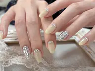 【初回オフ無料ワンホンネイル】hand★定額デザインジェルネイルB¥8900