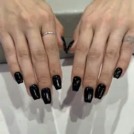 【オフなし】チップ10本長さ出しワンカラー🖤✝️