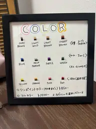 カラーエクステ(ワンポイント)(40本まで)*ご予約の際に何本コースにされるかをメッセージでお伝え下さい。
