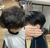 メンズカットと縮毛矯正とトリートメント🎉