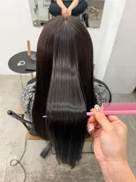 縮毛矯正+シングルカラー