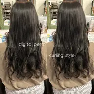 【コテ巻き風】デジタルパーマ+トリートメント🌀🫧