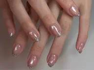 【オフあり】🩵ガラスフレンチ&ベース色🩵✨2色