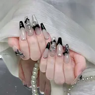 【人気No.1💎迷ったらコレ】10本長さ出し＋持ち込みアート＆パーツつけ放題✨
