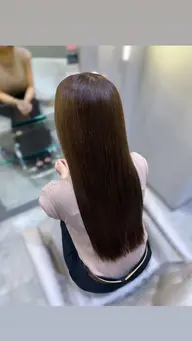 コスメストレート(リタッチ)🎀🤍(髪の毛の負担を最小限に抑えたストレートパーマ)