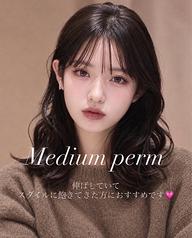 【 モデル募集🫧平日限定：大特価🉐 】 伸ばすのに飽きてきた方にオススメ💗カット✂️＋ミディアムパーマ🌀