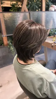 【白髪ぼかし限定】ハイライト＋髪質改善inカラー＋カットor3stepトリートメント