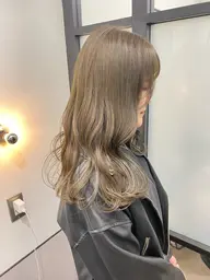 透明感ケアカラー➕シャンプーブロー