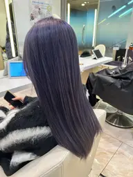 寒色カラー🫐💙【ワンカラー＋ブリーチ＋トリートメント】