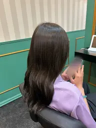 ワンカラー‪‪🎀🩵⚠︎︎特殊カラー、ブリーチ不可。