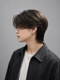 🌙✨【💫朝のセットを簡単に💫】メンズカット+眉カット+パーマ🖤