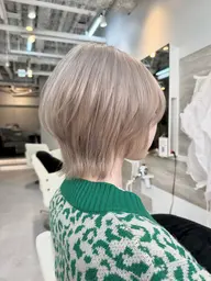 ブリーチ&艶カラー&aujua3stepトリートメント