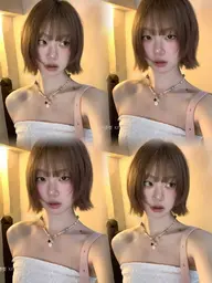 【ボブ•ショート限定】カット+💕ブリーチなしダブルカラー💕+TR